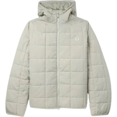 Fred Perry - Steppjacke für Herren, Isoliert (Auster-Grau) Cremefarben M Fred Perry - Steppjacke für Herren, Isoliert (Auster-Grau) Cremefarben M