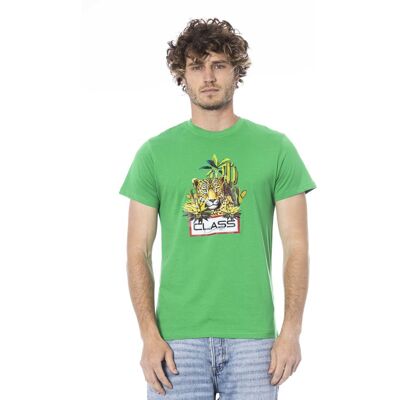 Cavalli Class Jaguar Grafik T-Shirt Modell Ca24340 Grün L Cavalli Class Jaguar Grafik T-Shirt Modell Ca24340 Grün L