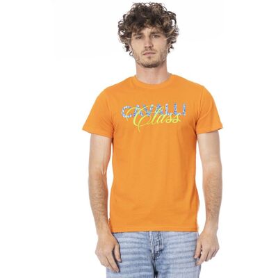 Orange Cavalli Class T-Shirt Orange M Orange Cavalli Class T-Shirt Orange M