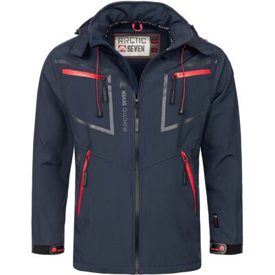 Arctic Seven Herren Softshell Jacke Navy Blau S Arctic Seven Herren Softshell Jacke Navy Blau S