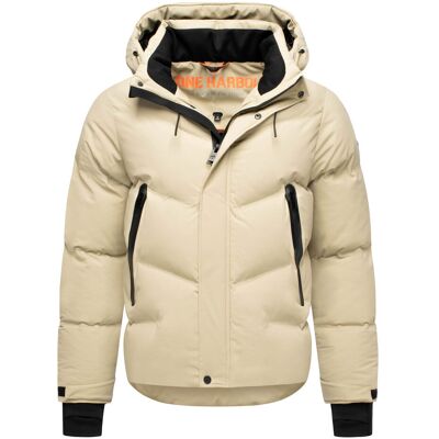 Stone Harbour Herren Winterjacke Livianoo mit abnehmbarer Kapuze & Fleece-Taschen Beige S Stone Harbour Herren Winterjacke Livianoo mit abnehmbarer Kapuze & Fleece-Taschen Beige S