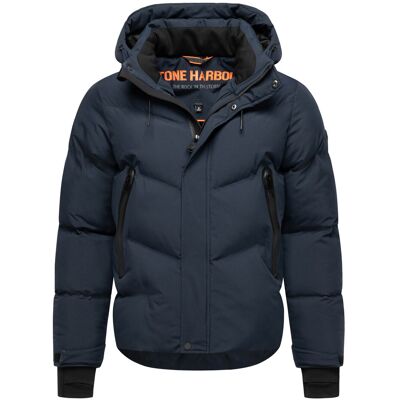 Stone Harbour Herren Winterjacke Livianoo mit abnehmbarer Kapuze & Fleece-Taschen Blau M Stone Harbour Herren Winterjacke Livianoo mit abnehmbarer Kapuze & Fleece-Taschen Blau M