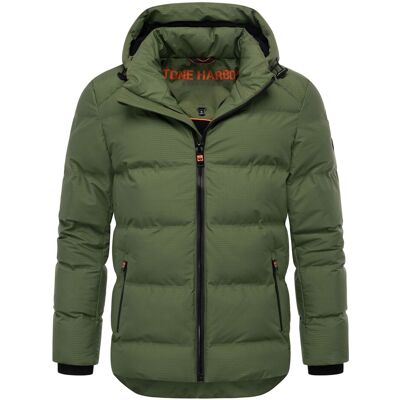 Stone Harbour Herren Winterjacke Gavriloo mit abnehmbarer Kapuze & Fleecefutter Grün M Stone Harbour Herren Winterjacke Gavriloo mit abnehmbarer Kapuze & Fleecefutter Grün M