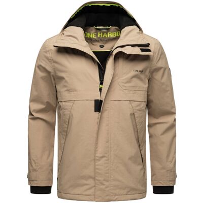 Stone Harbour leichte Herrenjacke Zanjaar mit Fleecefutter & 2-Wege-Reißverschluss Beige L Stone Harbour leichte Herrenjacke Zanjaar mit Fleecefutter & 2-Wege-Reißverschluss Beige L