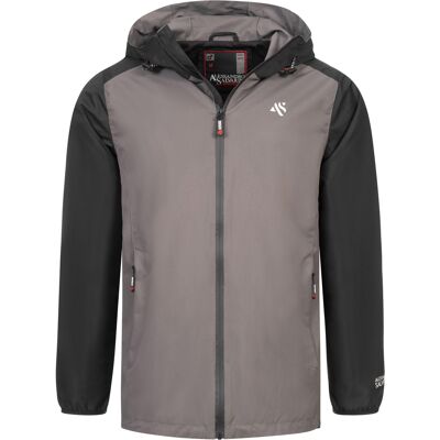Alessandro Salvarini A. Salvarini Herren Regenjacke AS-322 wasserabweisend & ultraleicht Grau 2XL Alessandro Salvarini A. Salvarini Herren Regenjacke AS-322 wasserabweisend & ultraleicht Grau 2XL