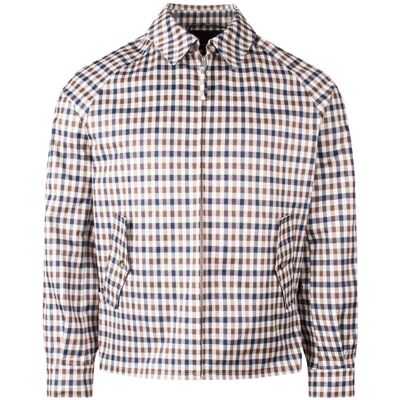 Aquascutum Active Archival Mid Jacket Club Check Beige Mantel Beige S Aquascutum Active Archival Mid Jacket Club Check Beige Mantel Beige S