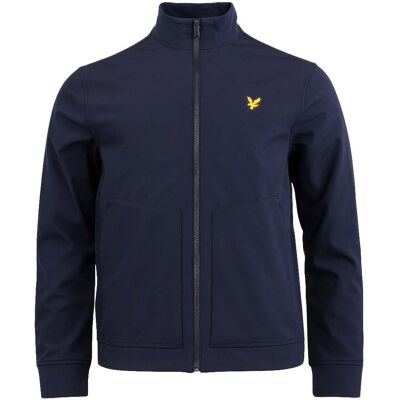 Lyle & Scott Herren Softshell-Jacke mit Stehkragen in Marineblau Marine XS Lyle & Scott Herren Softshell-Jacke mit Stehkragen in Marineblau Marine XS