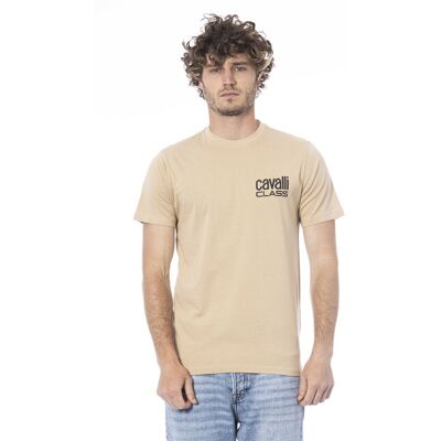 Cavalli Class T-Shirt Beige Logo Tee Ca24369 Bräunen XL Cavalli Class T-Shirt Beige Logo Tee Ca24369 Bräunen XL