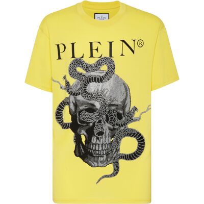 Philipp Plein T-Shirt Snake Gelb XL Philipp Plein T-Shirt Snake Gelb XL