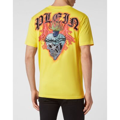 Philipp Plein T-Shirt Tattoo Gelb XL Philipp Plein T-Shirt Tattoo Gelb XL
