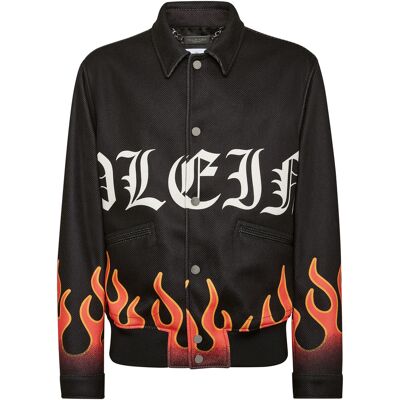 Philipp Plein Bomberjacke Flame Schwarz 56 (Brust) Philipp Plein Bomberjacke Flame Schwarz 56 (Brust)