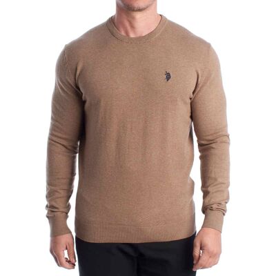 U.S. Polo Assn Herren-Strickpullover mit Rundhalsausschnitt US42173048 Beige 2XL U.S. Polo Assn Herren-Strickpullover mit Rundhalsausschnitt US42173048 Beige 2XL