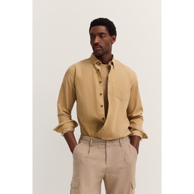 Bugatti Herren Cordhemd im Modern Fit mit Button-Down-Kragen Beige 2XL Bugatti Herren Cordhemd im Modern Fit mit Button-Down-Kragen Beige 2XL