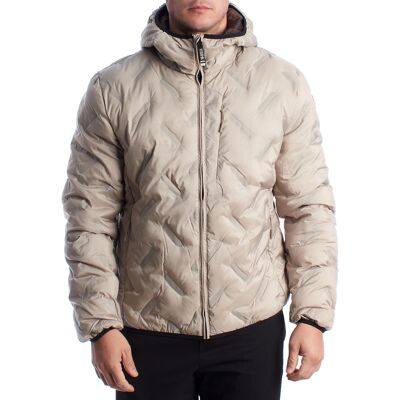 U.S. Polo Assn Herren Steppjacke mit Kapuze US40127001 Beige EU 54 U.S. Polo Assn Herren Steppjacke mit Kapuze US40127001 Beige EU 54