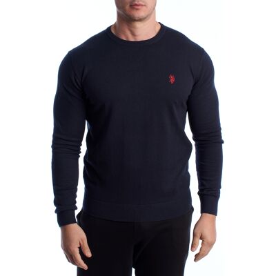 U.S. Polo Assn Herren Rundhals Strickpullover US40173038 Blau 2XL U.S. Polo Assn Herren Rundhals Strickpullover US40173038 Blau 2XL