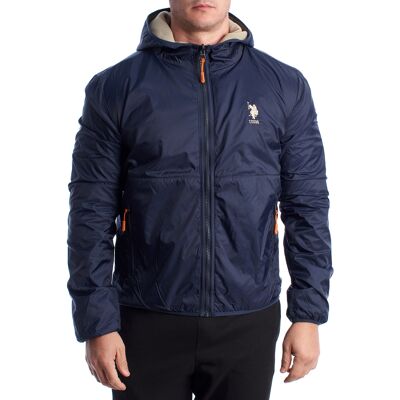 U.S. Polo Assn Herren Wendefleece- und Windjacke US40126001 Blau EU 52 U.S. Polo Assn Herren Wendefleece- und Windjacke US40126001 Blau EU 52