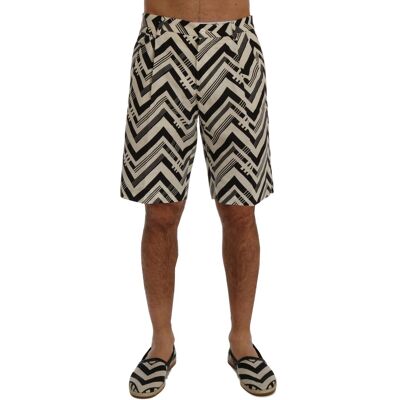 Dolce & Gabbana Chevron-Print-Shorts Schwarz EU44 Dolce & Gabbana Chevron-Print-Shorts Schwarz EU44