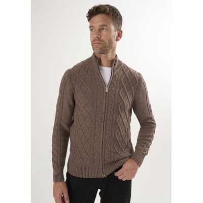 Felix Hardy Strickjacke Strickjacke Mit Durchgehendem Reißverschluss Braun M Felix Hardy Strickjacke Strickjacke Mit Durchgehendem Reißverschluss Braun M