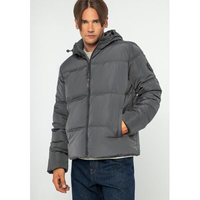 Wittchen Herren-Steppjacke mit Monogramm, Graphit-Polyester Grau L Wittchen Herren-Steppjacke mit Monogramm, Graphit-Polyester Grau L