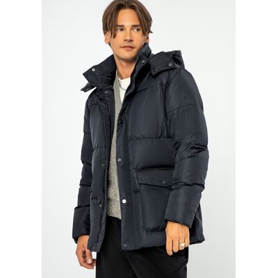 Wittchen Herren-Stepp-Daunenjacke mit Kapuze, Marineblau, Nylon Dunkelblau 2XL Wittchen Herren-Stepp-Daunenjacke mit Kapuze, Marineblau, Nylon Dunkelblau 2XL