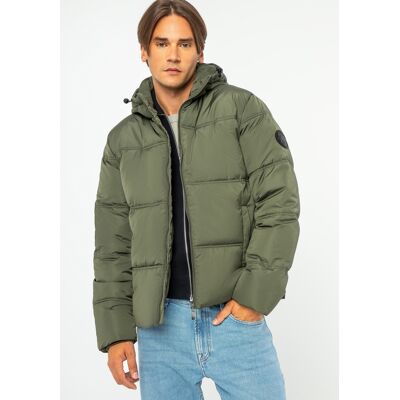 Wittchen Herren-Steppjacke mit Monogramm, dunkelgrünes Polyester Dunkelgrün XL Wittchen Herren-Steppjacke mit Monogramm, dunkelgrünes Polyester Dunkelgrün XL