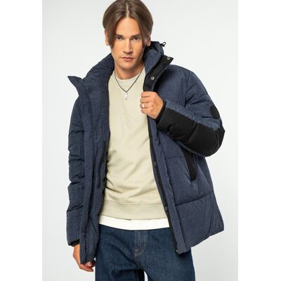 Wittchen Herren Daunenjacke aus marineblauem Nylon Dunkelblau S Wittchen Herren Daunenjacke aus marineblauem Nylon Dunkelblau S