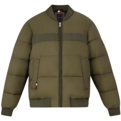 Tommy Hilfiger Grüne High Loft Bomberjacke Grün L Tommy Hilfiger Grüne High Loft Bomberjacke Grün L