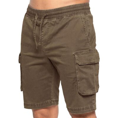 Enzo Herren Cargo-Shorts Braun S Enzo Herren Cargo-Shorts Braun S