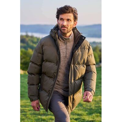Mountain Warehouse - "Snow" Steppjacke für Herren (Dunkel-Khaki) Khaki L Mountain Warehouse - "Snow" Steppjacke für Herren (Dunkel-Khaki) Khaki L