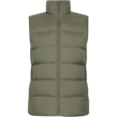 Mountain Warehouse - "Stratus" Weste für Herren, Packable, Daunen (Khakigrün) Khaki XS Mountain Warehouse - "Stratus" Weste für Herren, Packable, Daunen (Khakigrün) Khaki XS