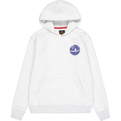 alpha industries Hoodie mit Rückenprint-Logo Grau L alpha industries Hoodie mit Rückenprint-Logo Grau L