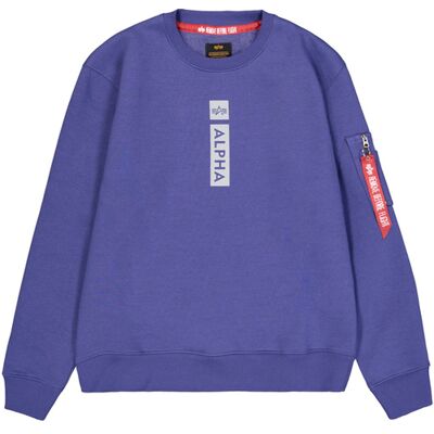 alpha industries Alpha Puff Print Sweatshirt Lila M alpha industries Alpha Puff Print Sweatshirt Lila M