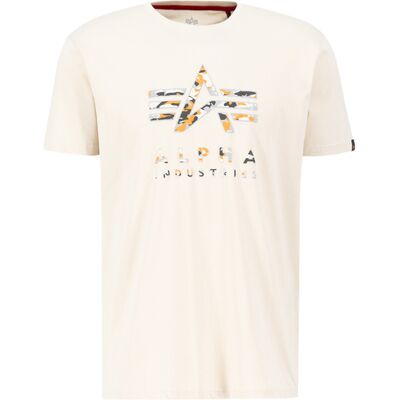 alpha industries Camo Puff Print T-Shirt Beige S alpha industries Camo Puff Print T-Shirt Beige S