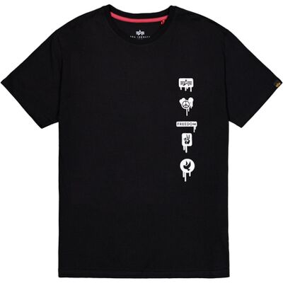 alpha industries Freedom T-Shirt Schwarz S alpha industries Freedom T-Shirt Schwarz S