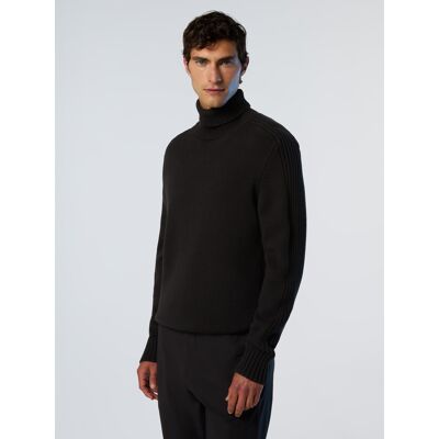 North Sails Pullover Rollkragen mit Rippbündchen Schwarz XS North Sails Pullover Rollkragen mit Rippbündchen Schwarz XS