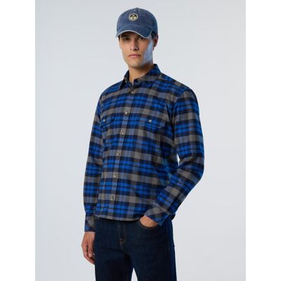 North Sails Hemd Karierter Flanell Blau & Grau Multi S North Sails Hemd Karierter Flanell Blau & Grau Multi S