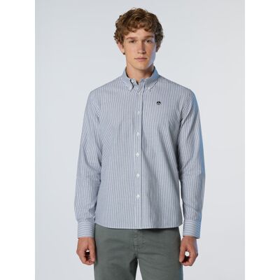 North Sails Oxford-Hemd Gestreift Grau L North Sails Oxford-Hemd Gestreift Grau L