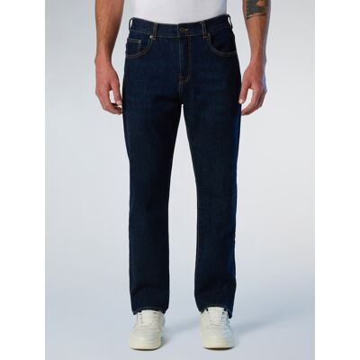 North Sails Jeans Gestreifter recycelter Denim Indigo Blau 33 (Größe) North Sails Jeans Gestreifter recycelter Denim Indigo Blau 33 (Größe)