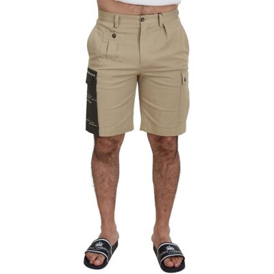 Dolce & Gabbana Beige Cargo-Shorts Modell Braun EU44 Dolce & Gabbana Beige Cargo-Shorts Modell Braun EU44
