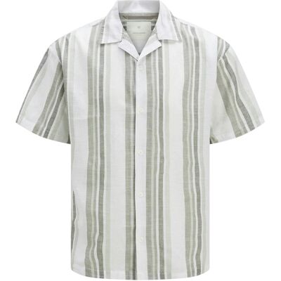 jack & jones Jack And Jones - Hemd für Herren, Revere Kragen (Vetivergras) Braun Grün L jack & jones Jack And Jones - Hemd für Herren, Revere Kragen (Vetivergras) Braun Grün L