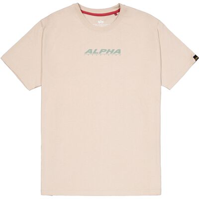 alpha industries Alpha Backprint Puff T-Shirt Beige 2XL alpha industries Alpha Backprint Puff T-Shirt Beige 2XL