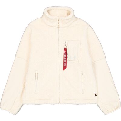 alpha industries Sherpa Zip-Jacket Cremefarben S alpha industries Sherpa Zip-Jacket Cremefarben S
