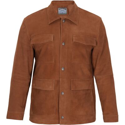 Dreimaster Jacke Männer Cognac Braun XL Dreimaster Jacke Männer Cognac Braun XL