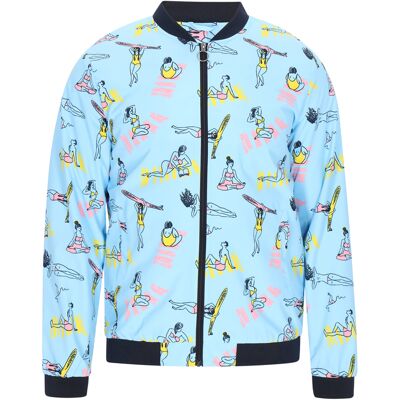 Mo Jacke Männer hellblau mehrfarbig Hellblau M Mo Jacke Männer hellblau mehrfarbig Hellblau M