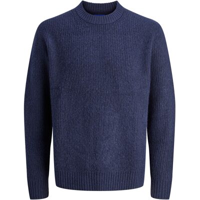 Jack & Jones Pullover York Ollie Strick Rundhals Blau Blau M Jack & Jones Pullover York Ollie Strick Rundhals Blau Blau M
