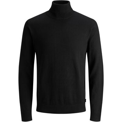 Jack & Jones Pullover Emil Strick Rollkragen Schwarz Schwarz M Jack & Jones Pullover Emil Strick Rollkragen Schwarz Schwarz M
