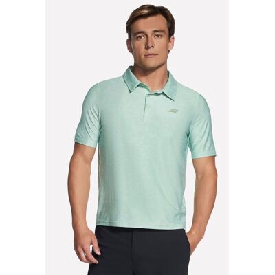 Skechers GO DRI All Day Bedrucktes Polyester Herren Poloshirt in Grün Grün 2XL Skechers GO DRI All Day Bedrucktes Polyester Herren Poloshirt in Grün Grün 2XL