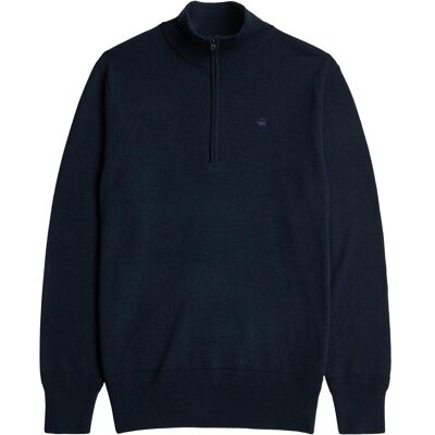 G Star Raw Premium Core Strickpullover mit Halbzip - Marineblau Marineblau 2XL G Star Raw Premium Core Strickpullover mit Halbzip - Marineblau Marineblau 2XL