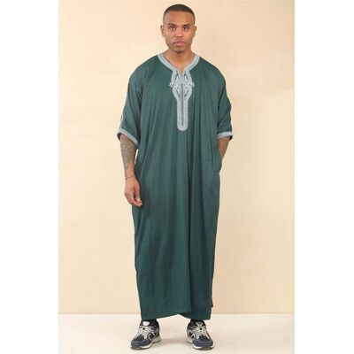 Thobez Grüne marokkanische Thobe Jubba Robe für Herren Eid Djellaba Gandoura Grün 56 Thobez Grüne marokkanische Thobe Jubba Robe für Herren Eid Djellaba Gandoura Grün 56