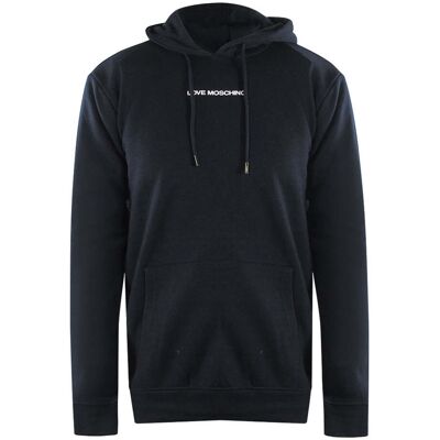 Love Moschino Plain Logo Schwarzer Hoodie Schwarz XL Love Moschino Plain Logo Schwarzer Hoodie Schwarz XL